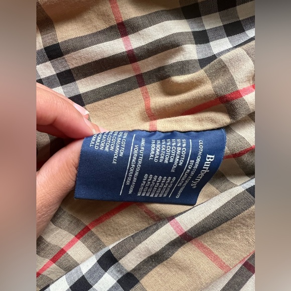 Burberry authentic classic check plaid coat USA 8 medium - Picture 12 of 15